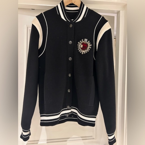 GIVENCHY INTARSIA KNIT BOMBER JACKET - Picture 3 of 9